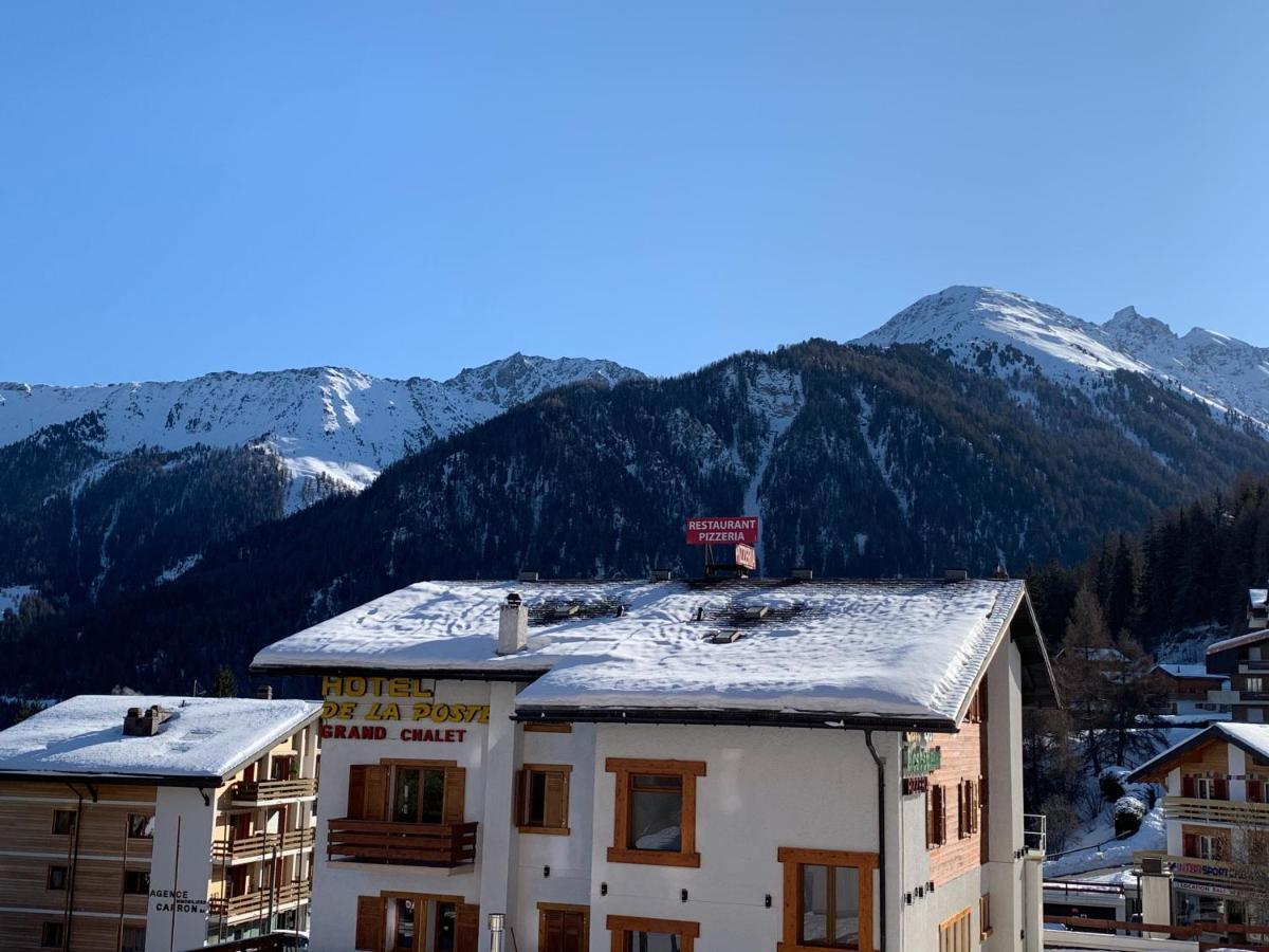 Hotel De La Poste La Tzoumaz Dış mekan fotoğraf